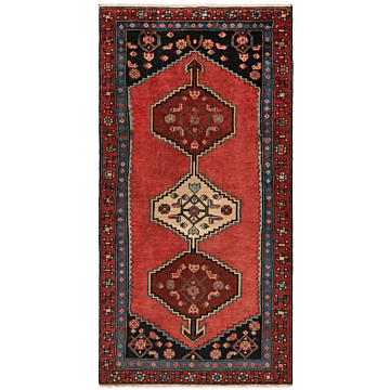 Hamedan Persian Rug Pink 183 x 94 cm