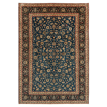 Kashan Persian Rug Blue 349 x 245 cm