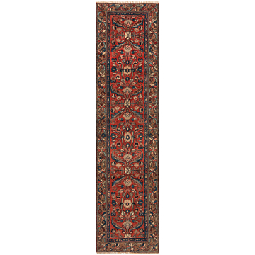 Hamedan Mehraban Persian Rug Pink 288 x 73 cm