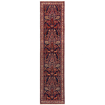 Hamedan Persian Rug Night Blue 447 x 110 cm