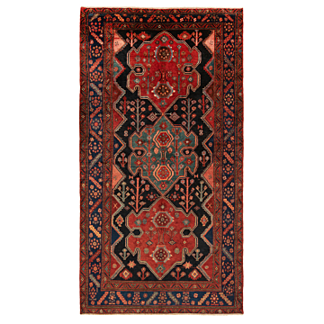 Koliai Persian Rug Black 265 x 145 cm