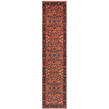 Hamedan Mehraban Persian Rug Orange 322 x 77 cm