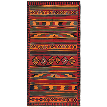 Persian Kilim Multicolor 339 x 175 cm