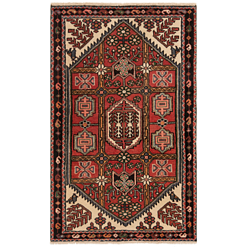 Hamedan Persian Rug Red 130 x 83 cm