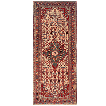 Hamedan Persian Rug Beige-Cream 187 x 80 cm