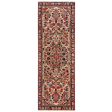 Hamedan Persian Rug Beige-Cream 212 x 75 cm