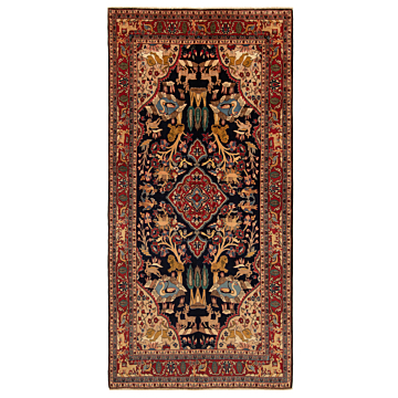 Nahavand Persian Rug Night Blue 333 x 164 cm