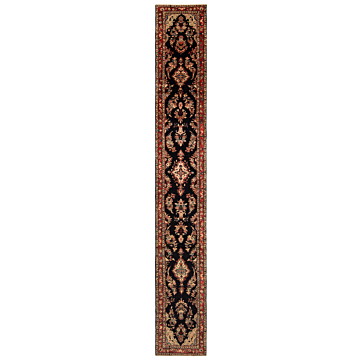Hamedan Mehraban Persian Rug Night Blue 543 x 78 cm
