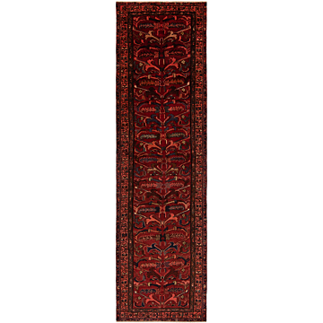Hamedan Persian Rug Pink 407 x 118 cm