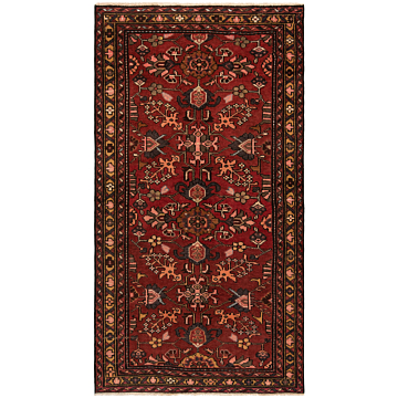 Hamedan Persian Rug Red 189 x 102 cm