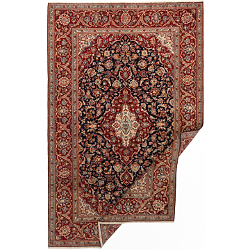 Kashan Persian Rug Night Blue 209 x 133 cm