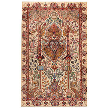 Kashmar Persian Rug Beige-Cream 295 x 187 cm