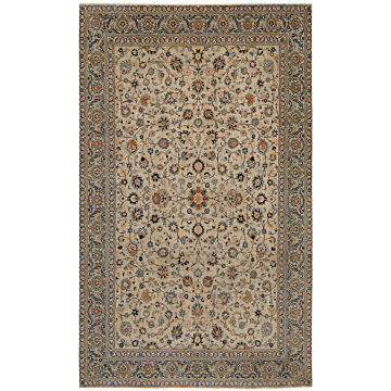 Kashan Persian Rug Gray 474 x 288 cm