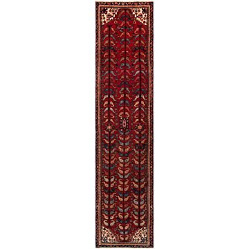 Hamedan Persian Rug Red 400 x 106 cm