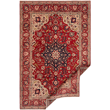 Tabriz Persian Rug Red 297 x 193 cm