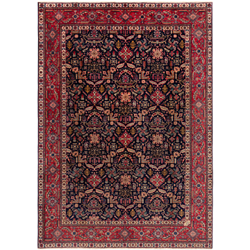 Tabriz Persian Rug Night Blue 337 x 242 cm