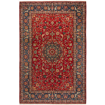Isfahan Persian Rug Red 397 x 257 cm