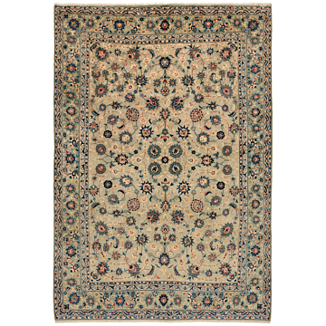 Kashan Persian Rug Gray 357 x 245 cm