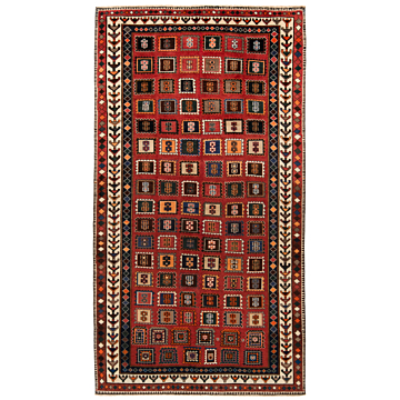 Shiraz Persian Rug Red 297 x 159 cm