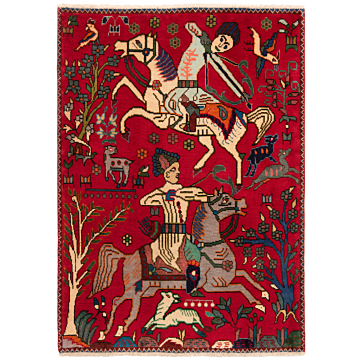 Tabriz Persian Rug Red 143 x 102 cm