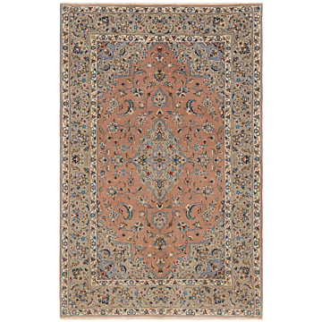 Kashan Persian Rug Brown 224 x 146 cm