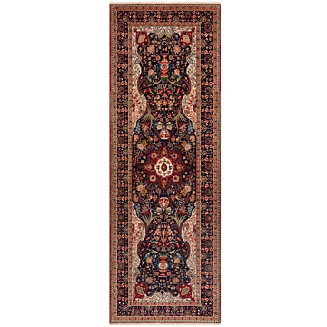 Tabriz 50raj Persian Rug Night Blue 321 x 109 cm