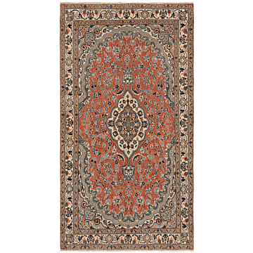 Nain Persian Rug Orange 238 x 128 cm
