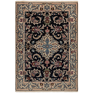 Nain Persian Rug Night Blue 139 x 97 cm