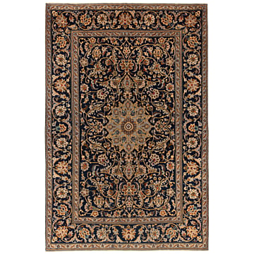 Kashan Persian Rug Night Blue 215 x 144 cm
