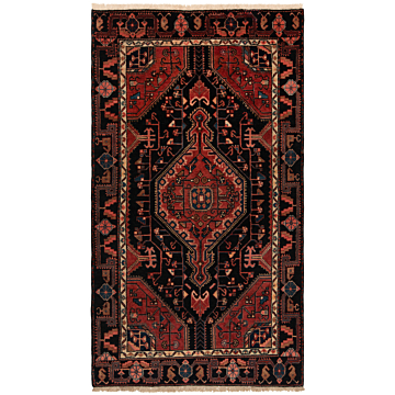 Hamedan Persian Rug Red 188 x 105 cm