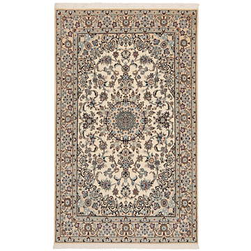 Nain 9La Persian Rug Beige-Cream 209 x 129 cm