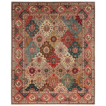 Tabriz Persian Rug Multicolor 355 x 289 cm