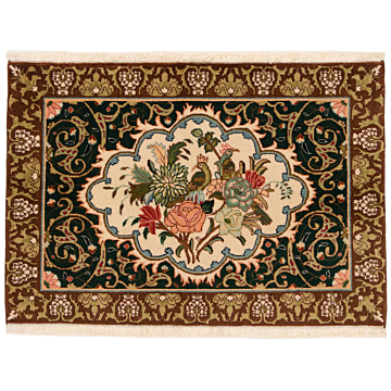 Tabriz Persian Rug Beige-Cream 101 x 70 cm