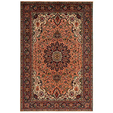 Tabriz Persian Rug Orange 298 x 198 cm