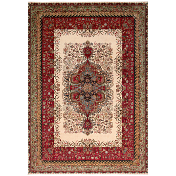 Tabriz Persian Rug Beige-Cream 571 x 403 cm
