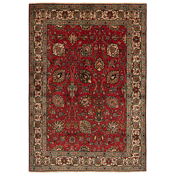 Tabriz Persian Rug Red 208 x 144 cm
