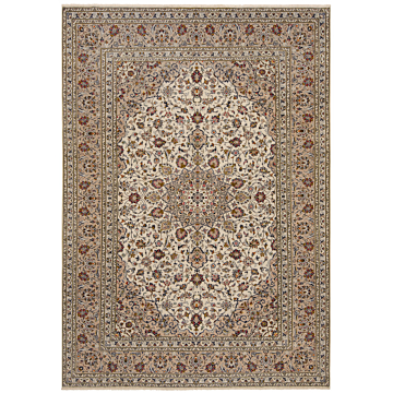Kashan Persian Rug Beige-Cream 341 x 243 cm
