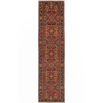 Hamedan Mehraban Persian Rug Orange 393 x 100 cm