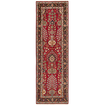 Tabriz Persian Rug Red 308 x 97 cm