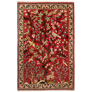 Tabriz Persian Rug Red 125 x 82 cm