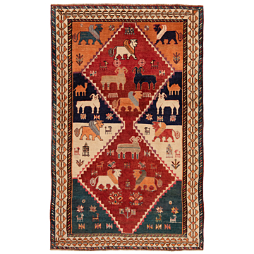 Shiraz Persian Rug Red 234 x 147 cm