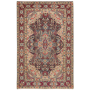 Kerman Persian Rug Night Blue 269 x 175 cm