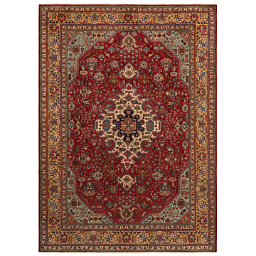 Tabriz Persian Rug Red 343 x 251 cm