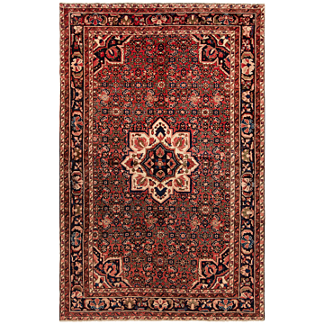 Hamedan Persian Rug Red 230 x 153 cm