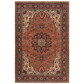 Tabriz Persian Rug Orange 297 x 200 cm
