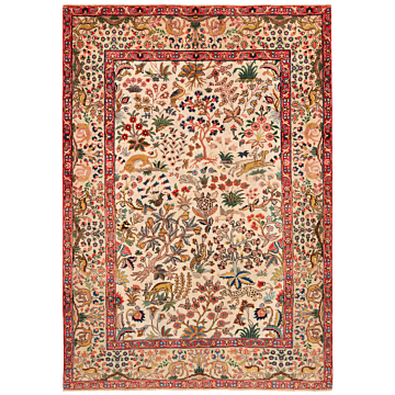 Tabriz Persian Rug Beige-Cream 191 x 134 cm