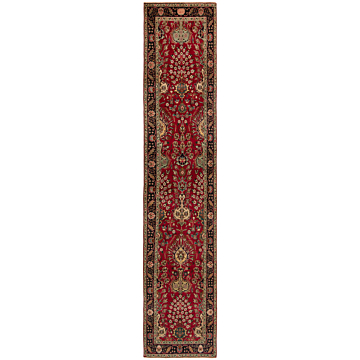 Tabriz Persian Rug Red 384 x 82 cm