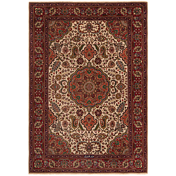 Tabriz Chapari Persian Rug Beige-Cream 146 x 101 cm