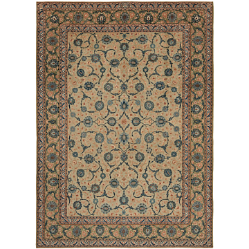 Kashan Sokoot Persian Rug Gray 426 x 301 cm