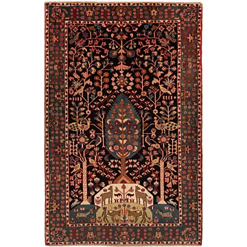 Nahavand Persian Rug Night Blue 245 x 159 cm